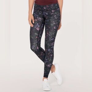 Lululemon Wunder Under Low-Rise Tight Full-On Luxtreme 28" Frozen Flourish Sz 4